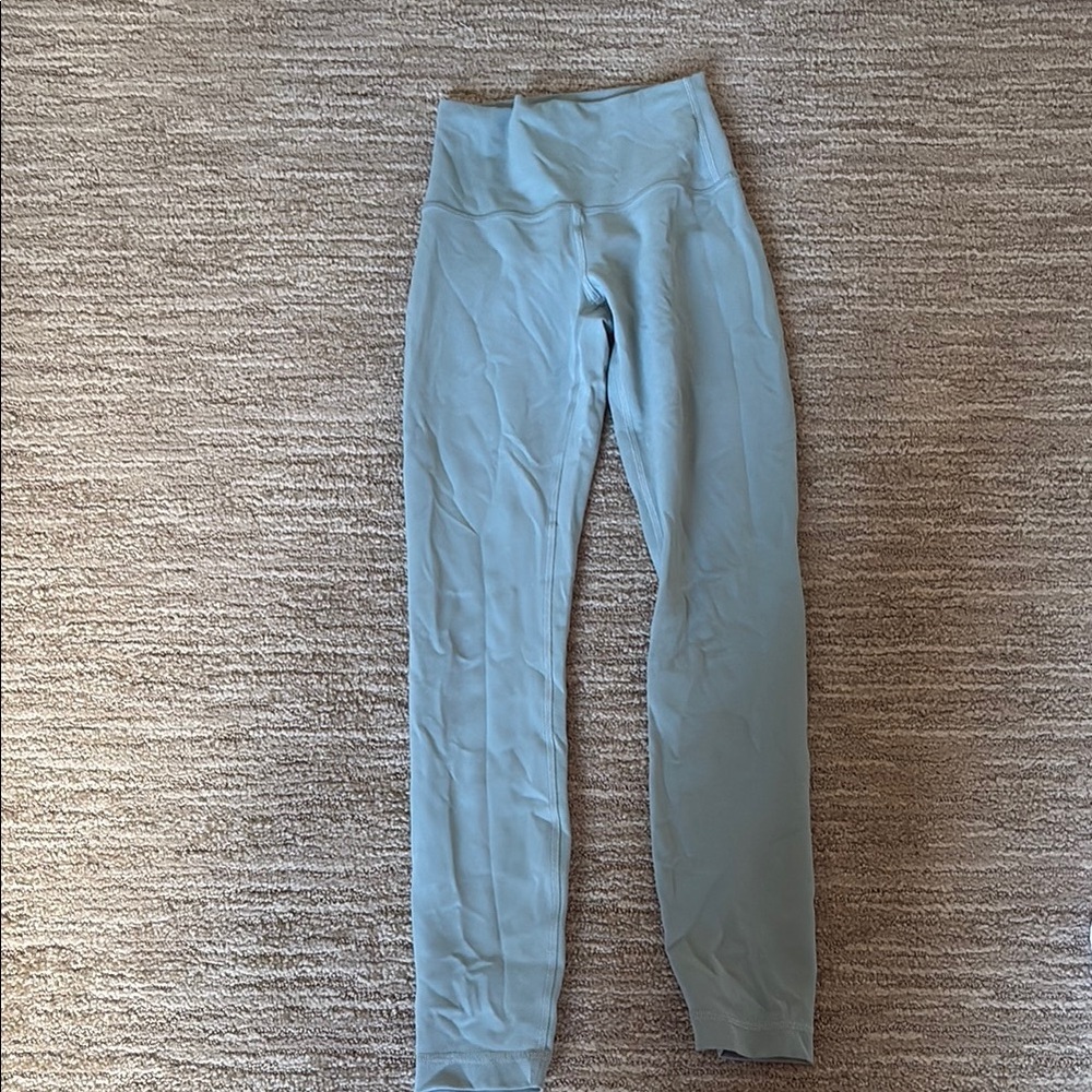Light green/blue lululemon leggings